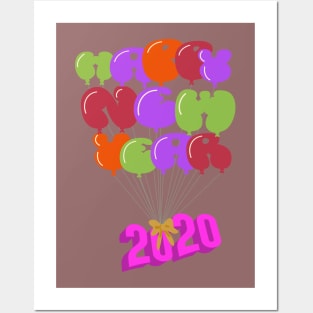 Happy new year Christmas 2020 Posters and Art